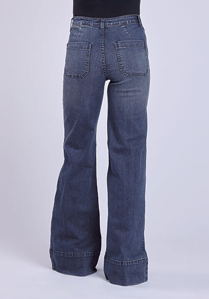 Stetson 751 High-Rise Wide Leg Jeans in Dark Wash