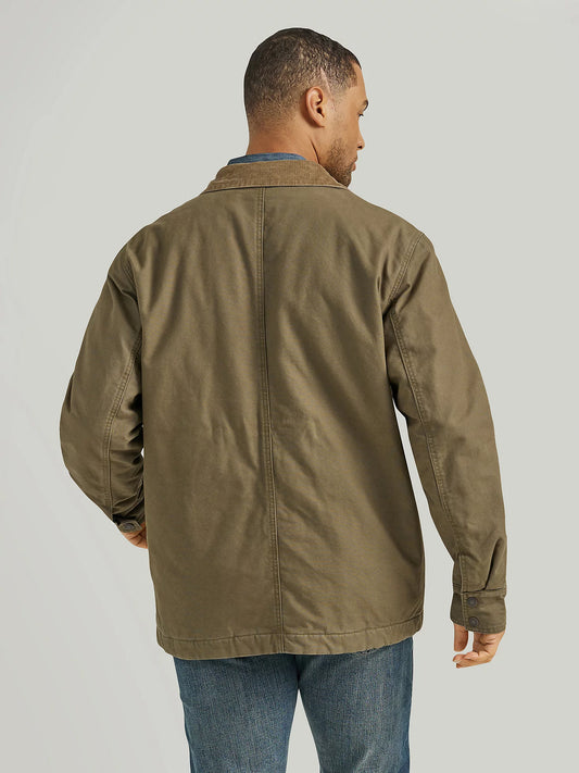 Wrangler Men's Zip Barn Coat in Mountainview