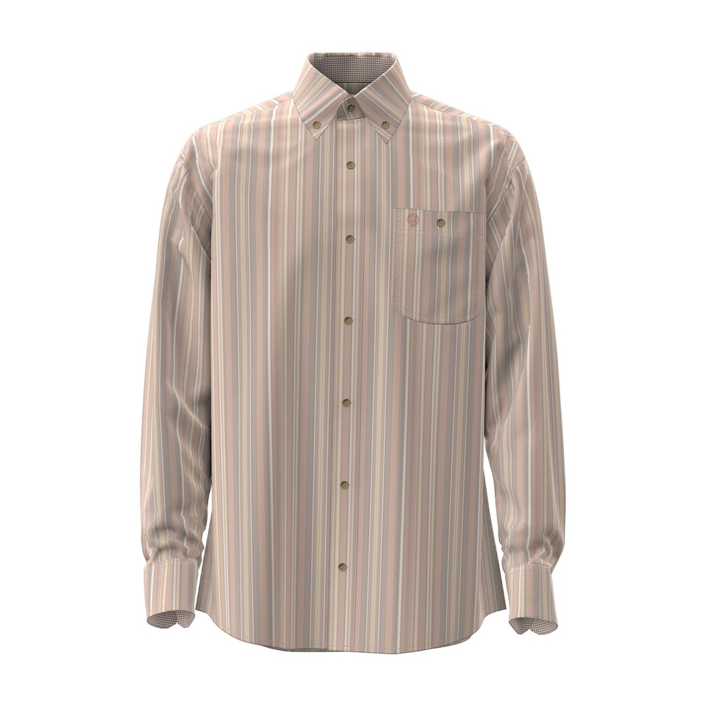 Wrangler George Strait Collection Striped Long Sleeve Shirt