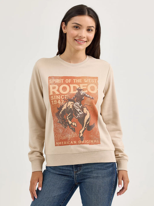 Wrangler Women's Graphic Crew Sweatshirt