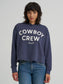 Wrangler Women's Cowboy Crew Graphic Cropped Relaxed Hoodie