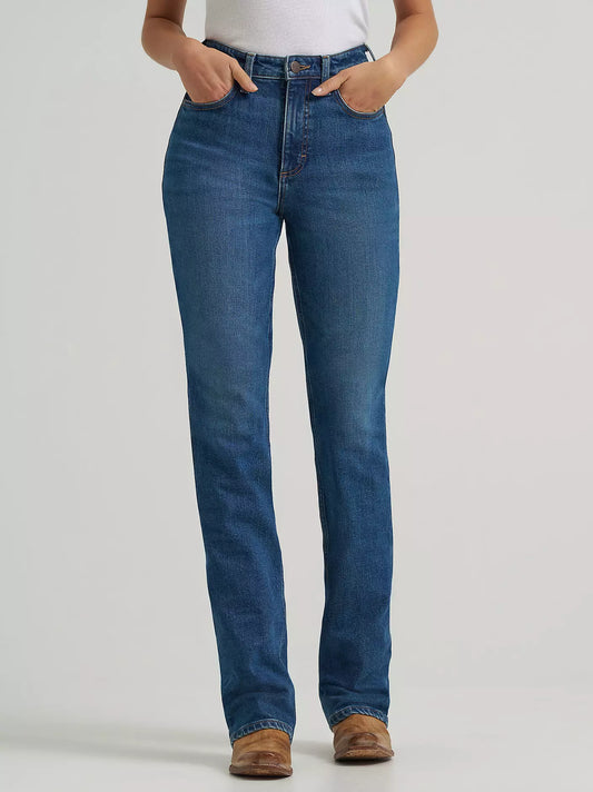 Wrangler High Rise Rodeo Bootcut Wrangler Riding Jean in Lillian