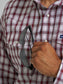 Wrangler Performance Snap Long Sleeve Plaid Shirt in Pinot Red