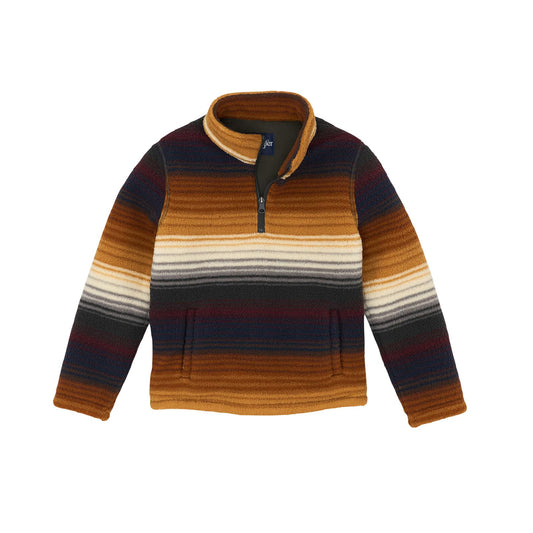 Wrangler Boys Multi Stripe Sherpa 1/4 Zip Pullover