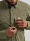 Wrangler All Terrain Gear Men's Technical Shirt in Olivine