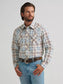 Wrangler Men's Wrangler Retro® Long Sleeve Sawtooth Snap Pocket Western Shirt in Historic Tan