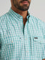 Wrangler All Terrain Gear Men's Plaid Performance Shirt in Latigo Bay Plaid