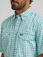 Wrangler All Terrain Gear Men's Plaid Performance Shirt in Latigo Bay Plaid