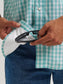 Wrangler All Terrain Gear Men's Plaid Performance Shirt in Latigo Bay Plaid