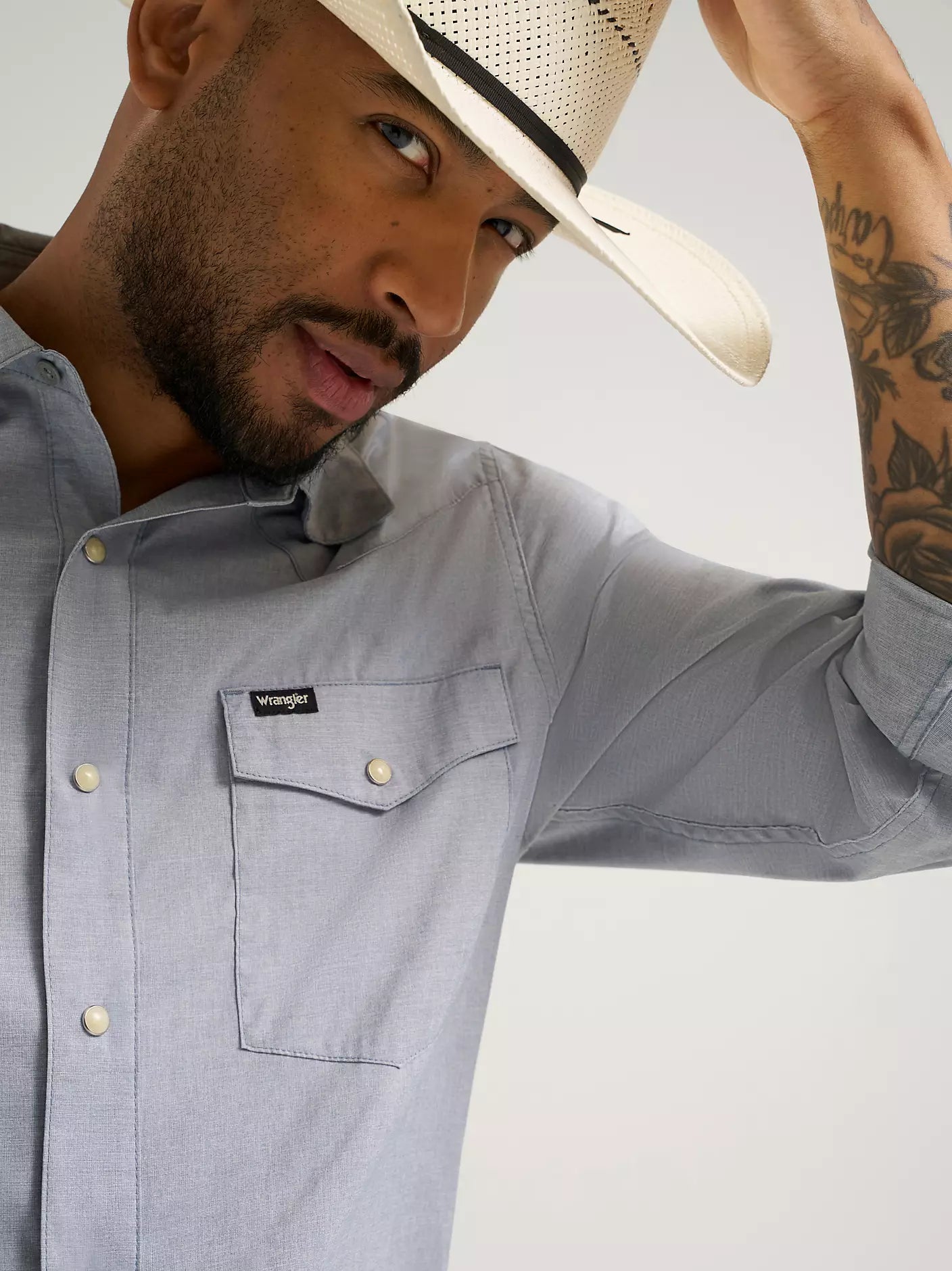 Wrangler ATG™ Men's Drover Utility Shirt in Bering Sea