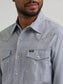 Wrangler ATG™ Men's Drover Utility Shirt in Bering Sea
