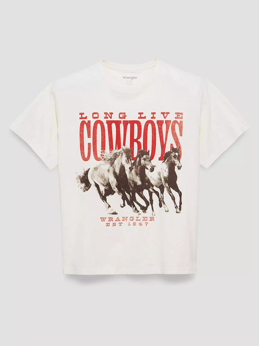 Wrangler Stampeding Stallions Girlfriend Graphic Tee