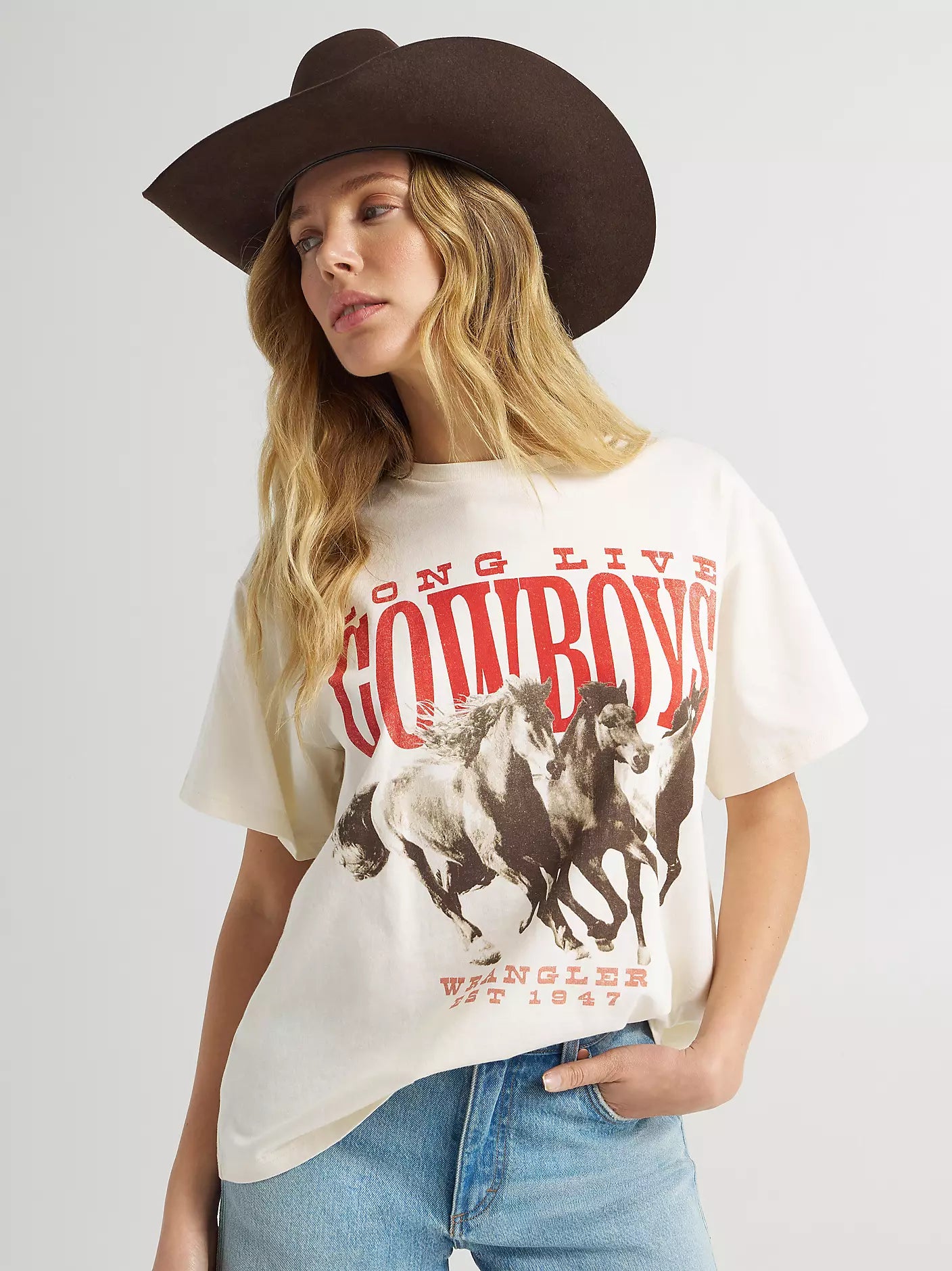 Wrangler Stampeding Stallions Girlfriend Graphic Tee