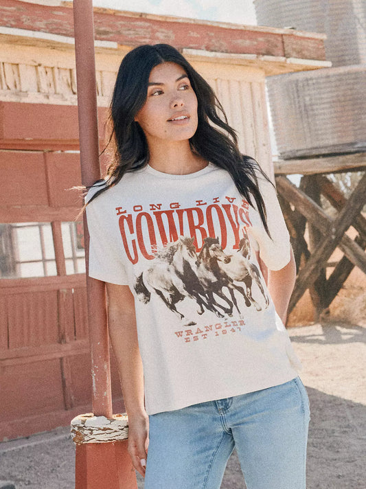 Wrangler Stampeding Stallions Girlfriend Graphic Tee