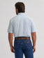 Wrangler George Strait Short Sleeve Two Pocket Button Down Shirt in Grove Green Bubbles