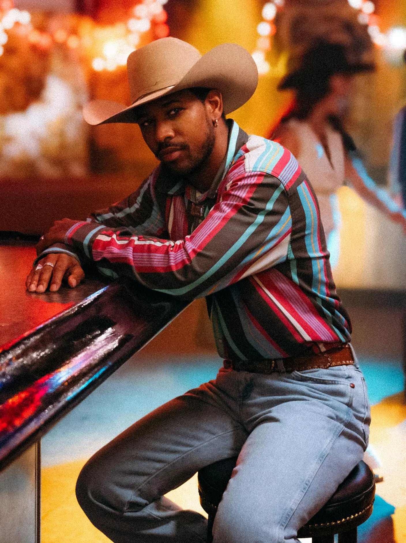 Wrangler Vintage-Inspired Brushpopper Western Snap Workshirt in Dester Dusk