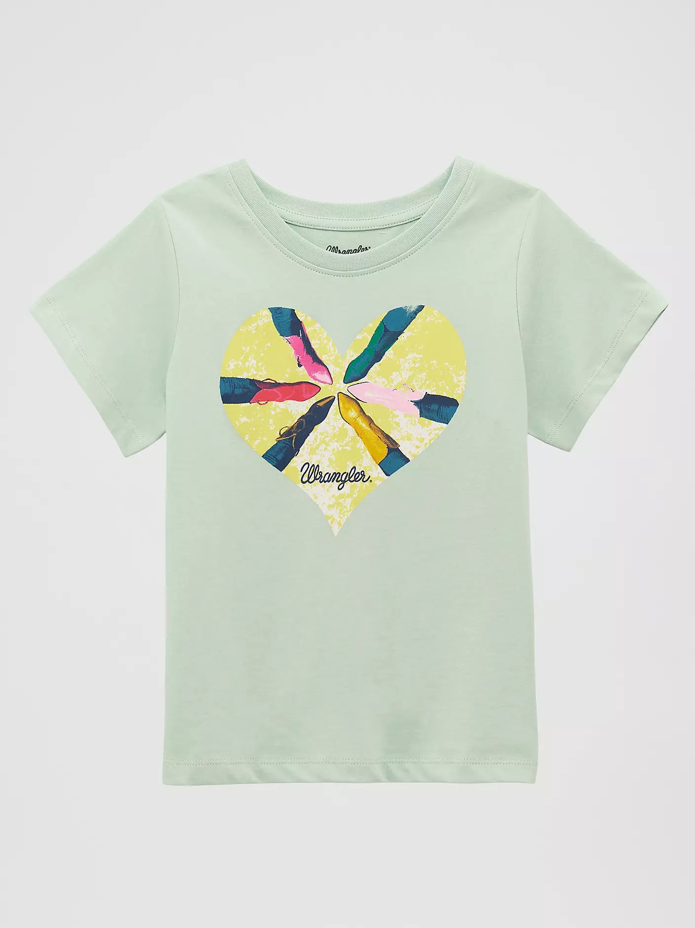 Wrangler Girl's Cowgirl Boot Love Graphic Tee