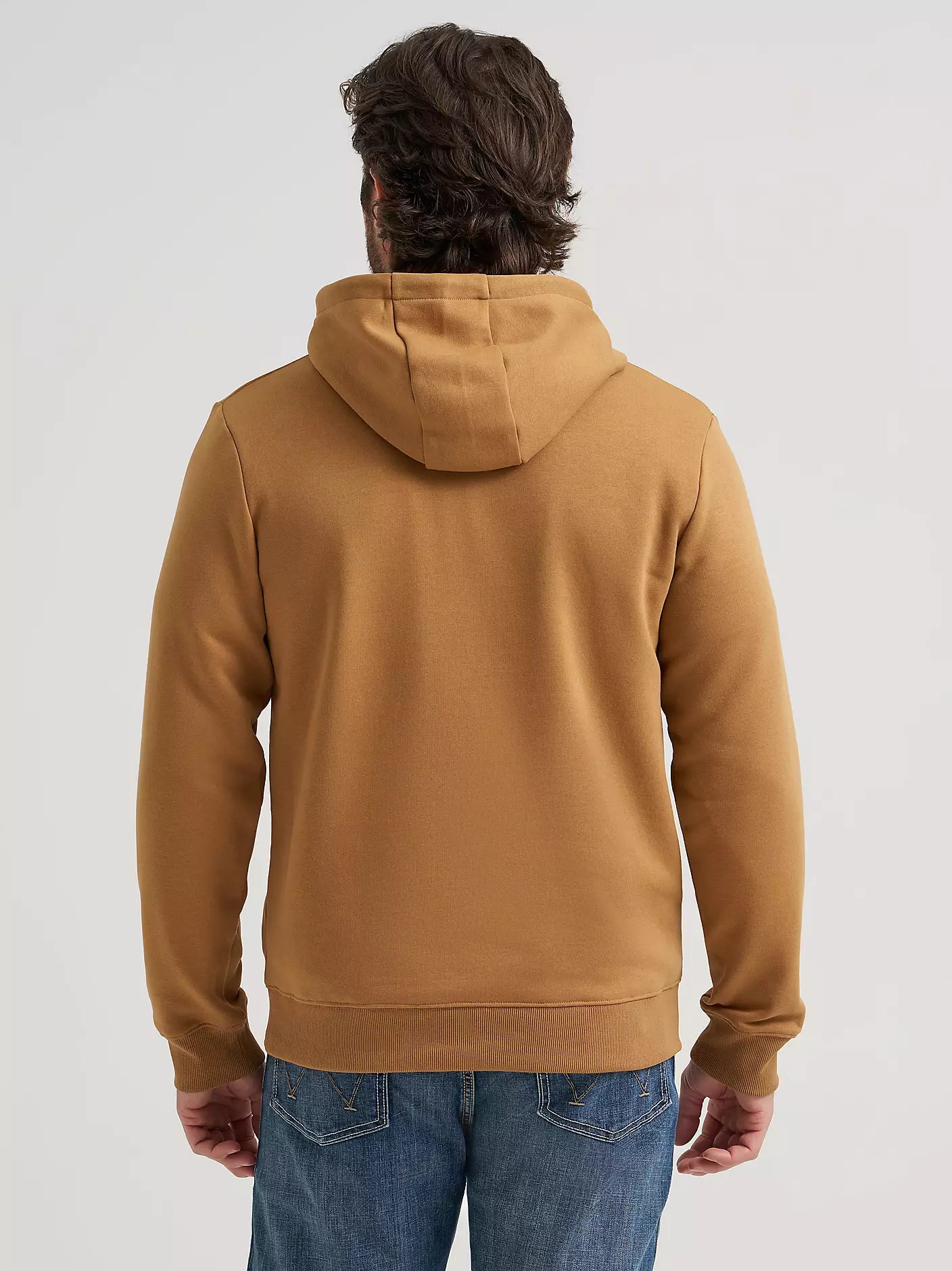 Wrangler Fit For Champions Pullover Hoodie in Tobacco Brown