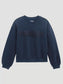 Wrangler Women's Logo Canyon Crew Pullover in Dark Sapphire