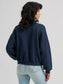 Wrangler Women's Logo Canyon Crew Pullover in Dark Sapphire