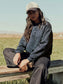 Wrangler Women's Logo Canyon Crew Pullover in Dark Sapphire