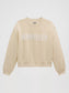 Wrangler Women's Logo Canyon Crew Pullover in Whitecap Gray