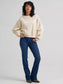 Wrangler Women's Logo Canyon Crew Pullover in Whitecap Gray