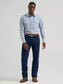 Wrangler Men's Wrinkle Resist Long Sleeve Western Snap Plaid Shirt in Slate