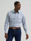 Wrangler Men's Wrinkle Resist Long Sleeve Western Snap Plaid Shirt in Slate