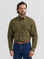 Wrangler® George Strait™ Solid One Pocket Button Down Shirt in Lichen