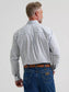 Wrangler® George Strait™ Long Sleeve Button Down Two Pocket Shirt in Steely Blue Check