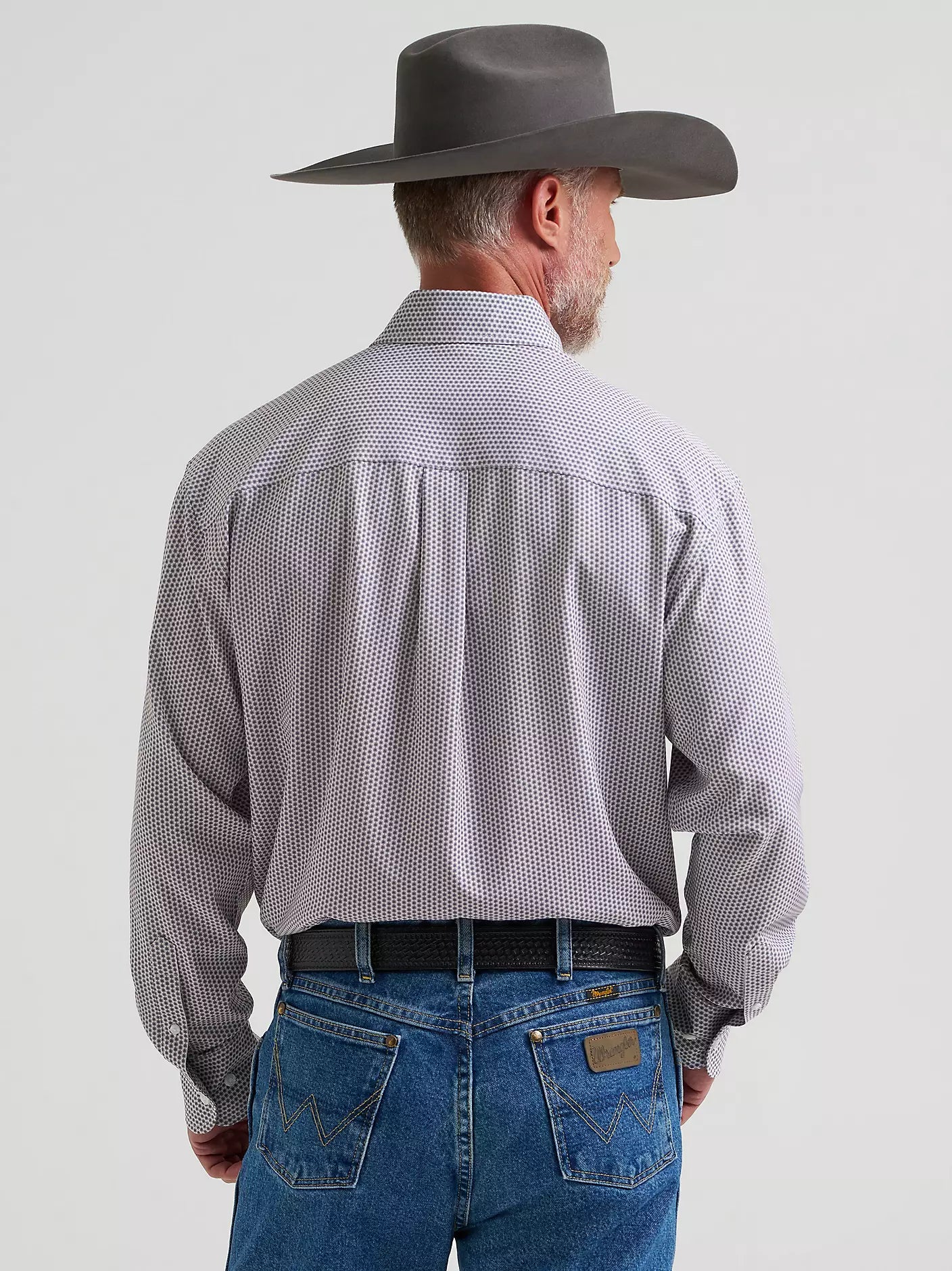 Wrangler® George Strait™ Performance Button Down Shirt in Lagoon Starburst