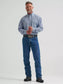 Wrangler® George Strait™ Performance Button Down Shirt in Blue Fan