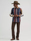 Wrangler Vintage-Inspired Brushpopper Western Snap Workshirt in Midnight Oak
