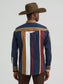Wrangler Vintage-Inspired Brushpopper Western Snap Workshirt in Midnight Oak