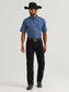 Wrangler All Terrain Gear Men's Performance Solid Shirt in Vintage Indigo