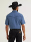 Wrangler All Terrain Gear Men's Performance Solid Shirt in Vintage Indigo