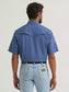 Wrangler All Terrain Gear Men's Performance Print Shirt in Indigo