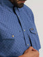 Wrangler All Terrain Gear Men's Performance Print Shirt in Indigo