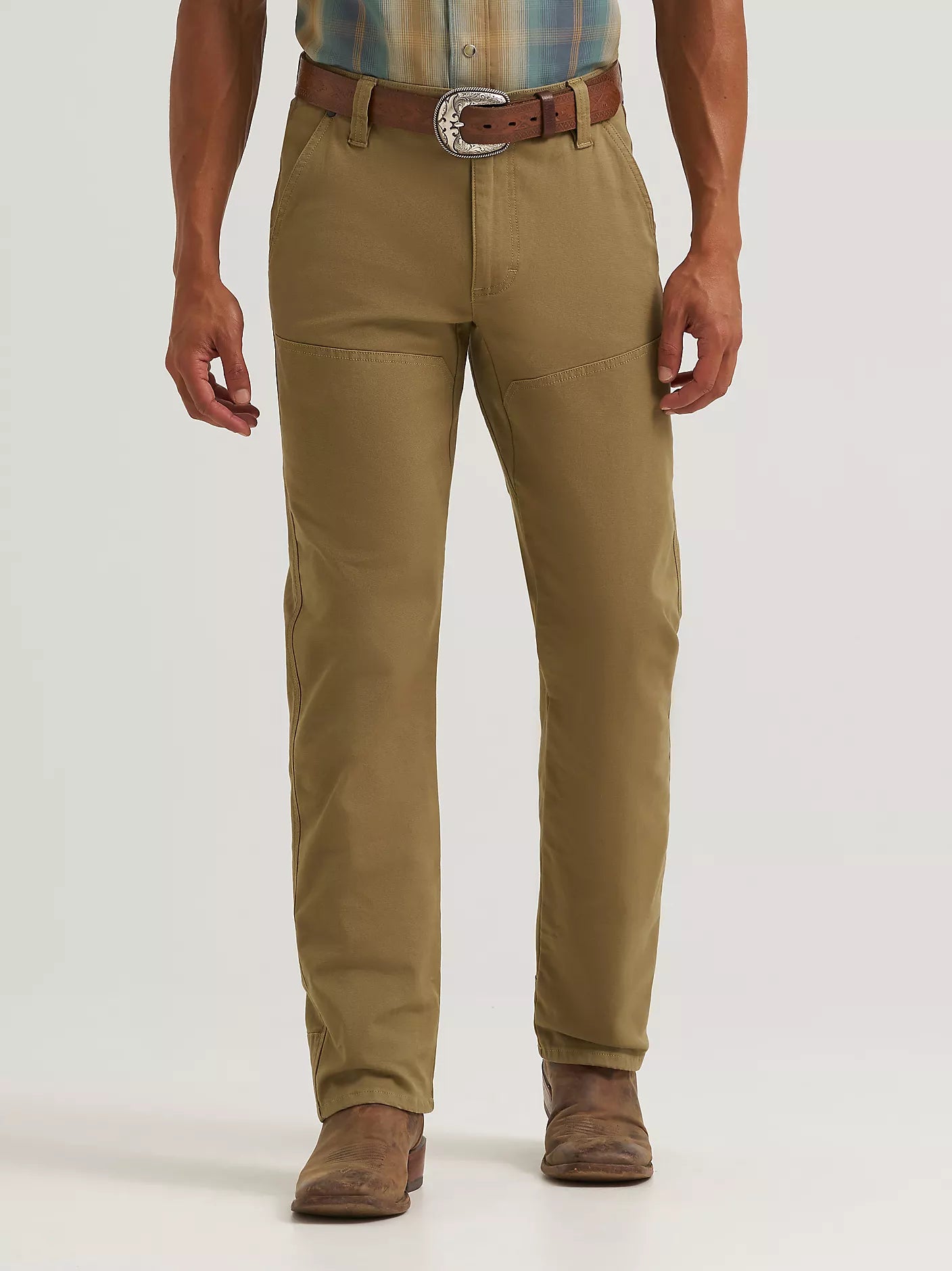 Wrangler All Terrain Gear Men's Open Range Pant in Nomad Brown