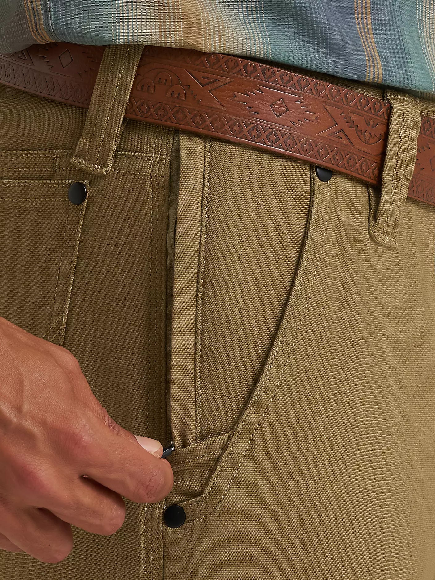 Wrangler All Terrain Gear Men's Open Range Pant in Nomad Brown