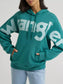 Wrangler Women’s Wrangler Wide Open Spaces Logo Hoodie in Teal Dream