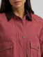Wrangler Women's Western Cropped Utility Jacket in Rose