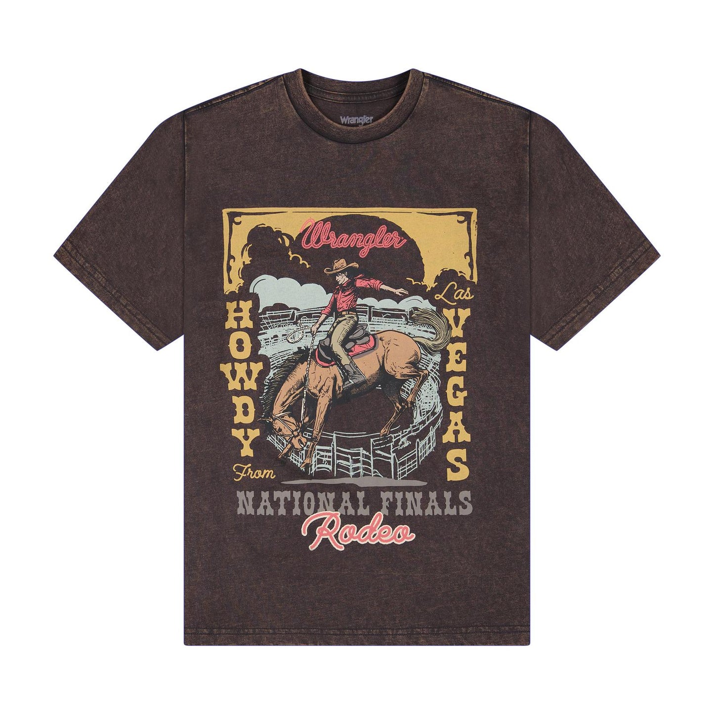 Wrangler Howdy Vegas Retro Reg Graphic Tee in Phantom