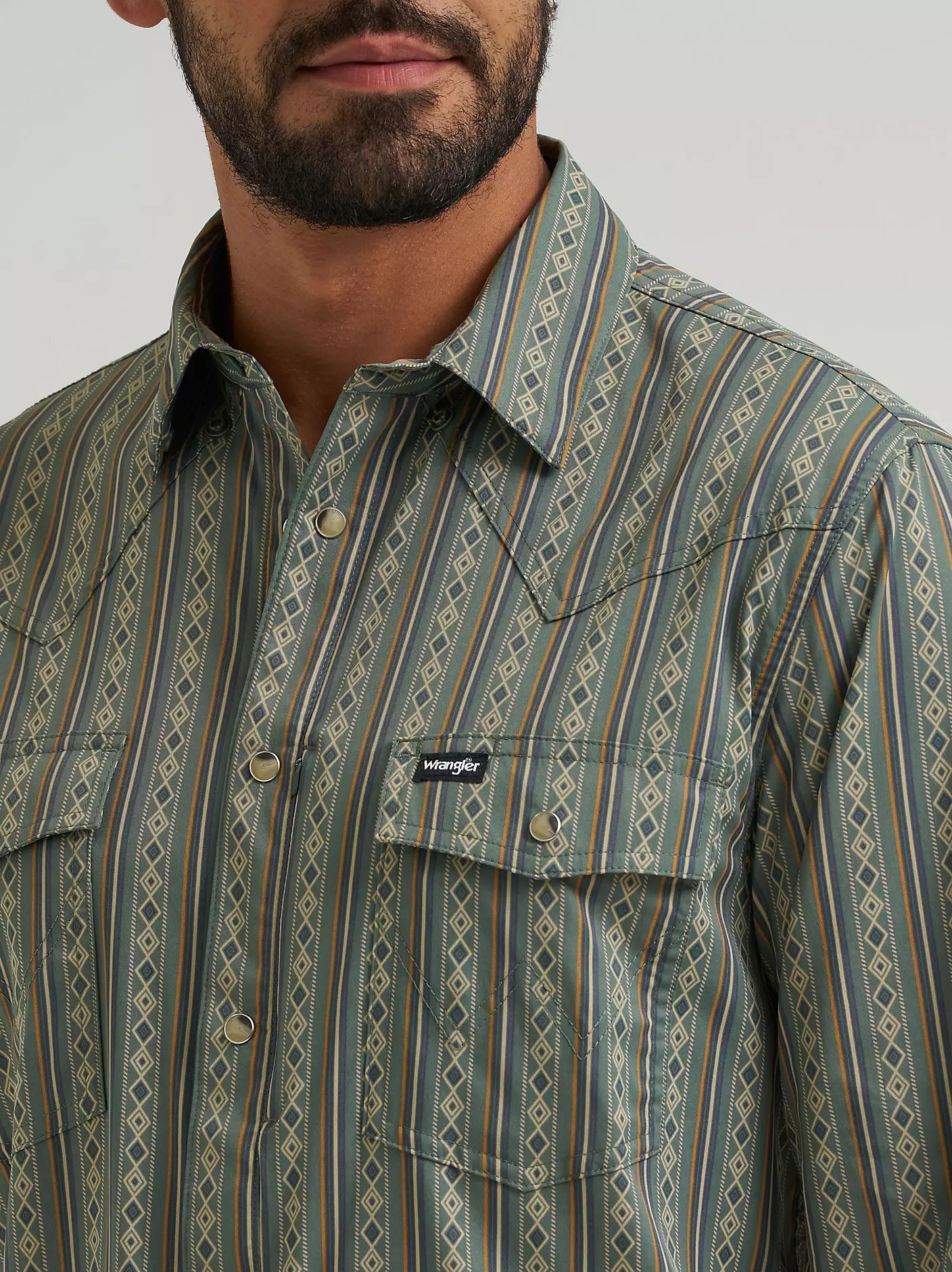 Wrangler All Terrain Gear Men's Technical Shirt in Dark Forest