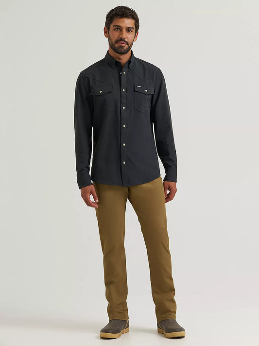 Wrangler All Terrain Gear Men's Technical Shirt in Jet Black