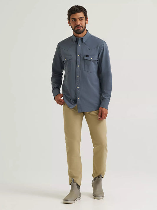 Wrangler All Terrain Gear Men's Technical Shirt in Turbulence