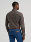 Wrangler Men's Wrinkle Resist Long Sleeve Western Snap Plaid Shirt in Weathered Teal