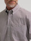 Wrangler® George Strait™ Long Sleeve Button Down One Pocket Shirt in Grey Spur