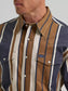 Wrangler Vintage-Inspired Brushpopper Western Snap Workshirt in Amber Wheat